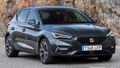 Vista di profilo Seat Leon FR