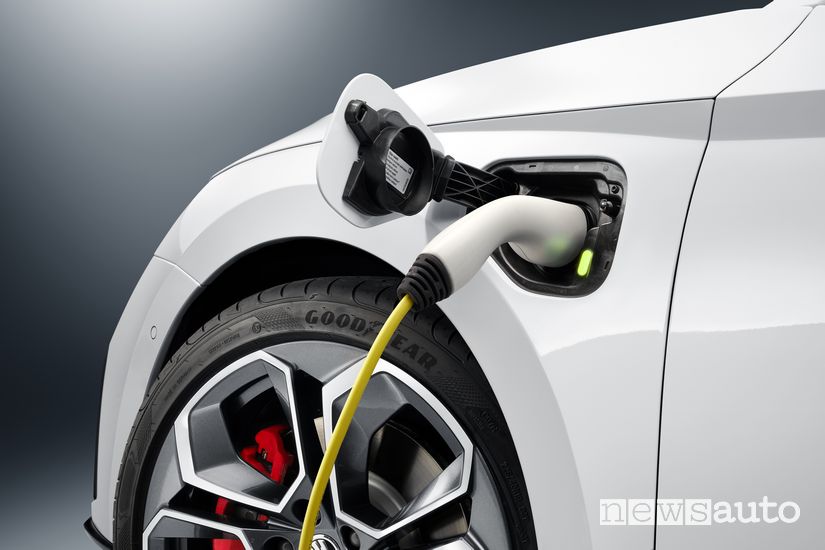 Ricarica Škoda Octavia RS iV plug-in PHEV