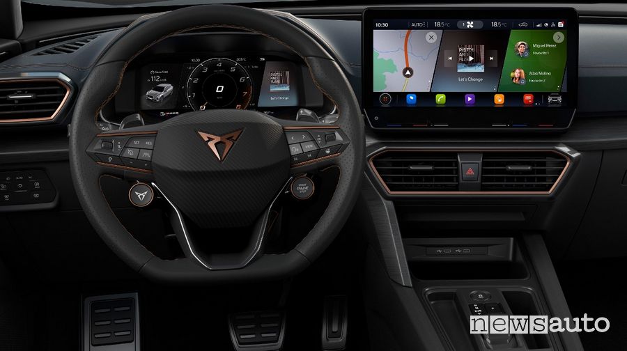 Sistema di infotainment da 12” Cupra Formentor