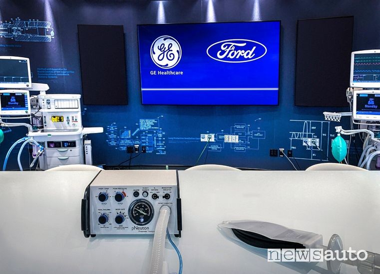 Ventilatori polmonari prodotti da Ford con la GE Healthcare