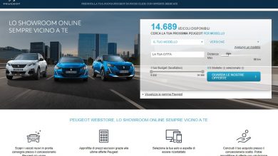 Concessionaria Peugeot on line nel Webstore