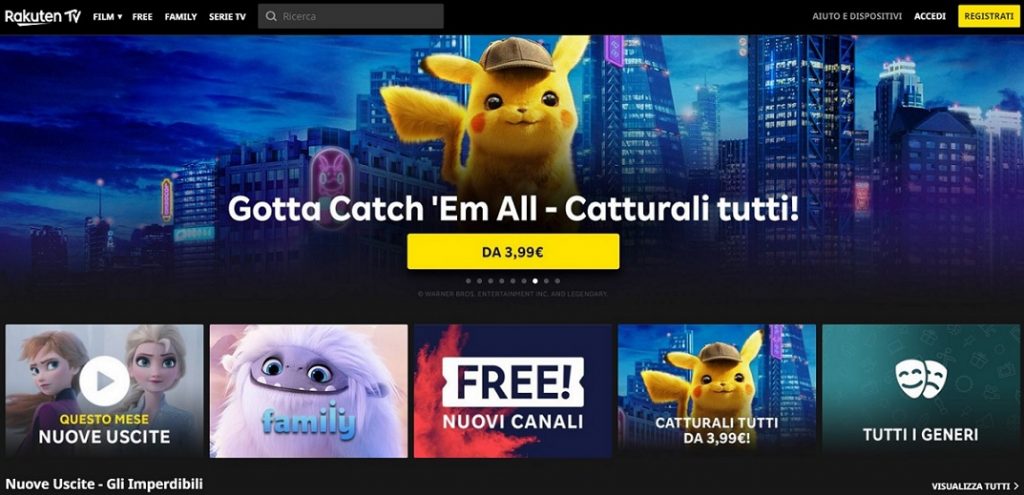 Home page Rakuten TV