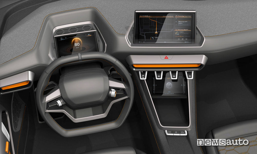 interni futuristici della supercar Gumpert Nathalie 
