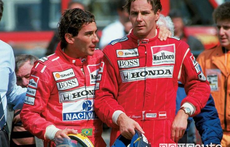 Ayrton Senna e Gerhard Berger alla McLaren