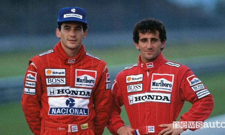 Ayrton Senna e Alain Prost alla McLaren