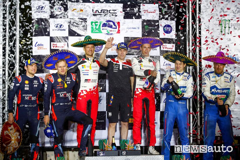 podio Rally del Messico WRC 2020