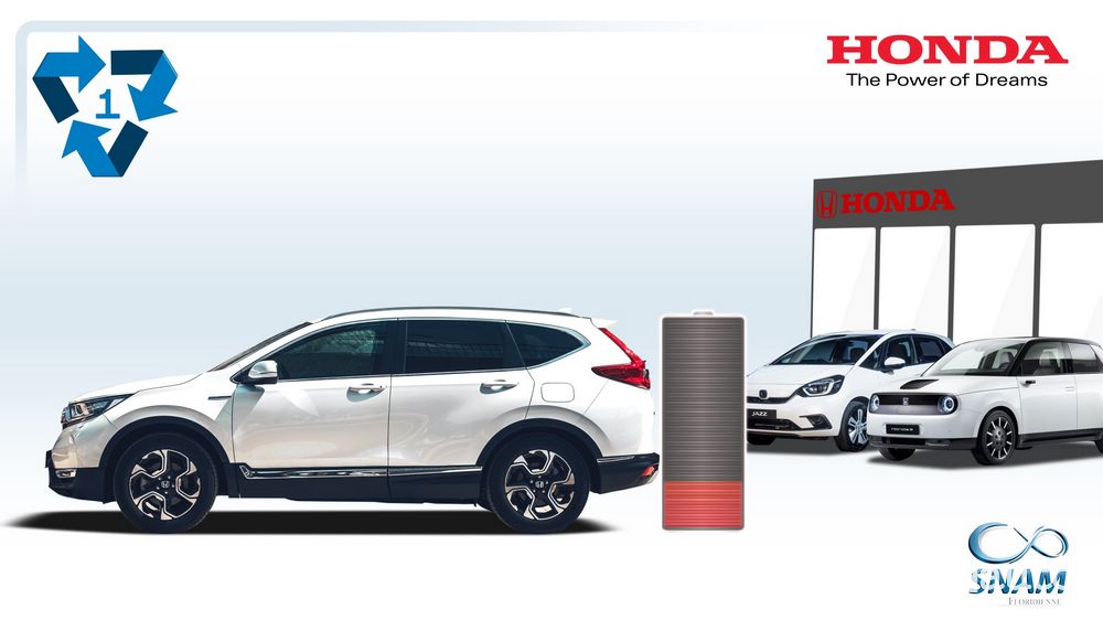 Le batterie al litio usate delle auto ibride ed elettriche Honda