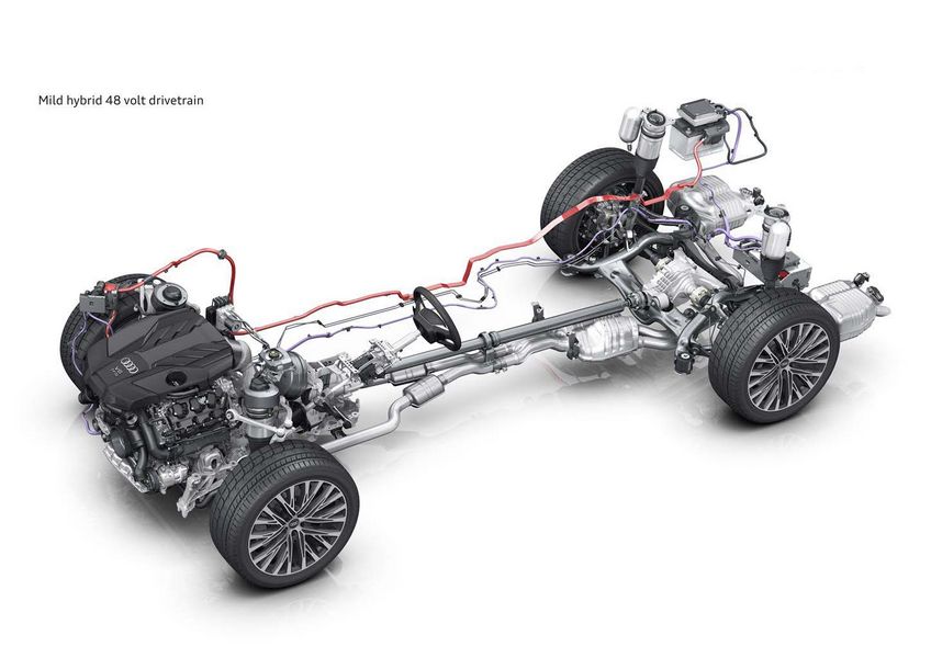 Sistema mild-hybrid di Audi a 48 V