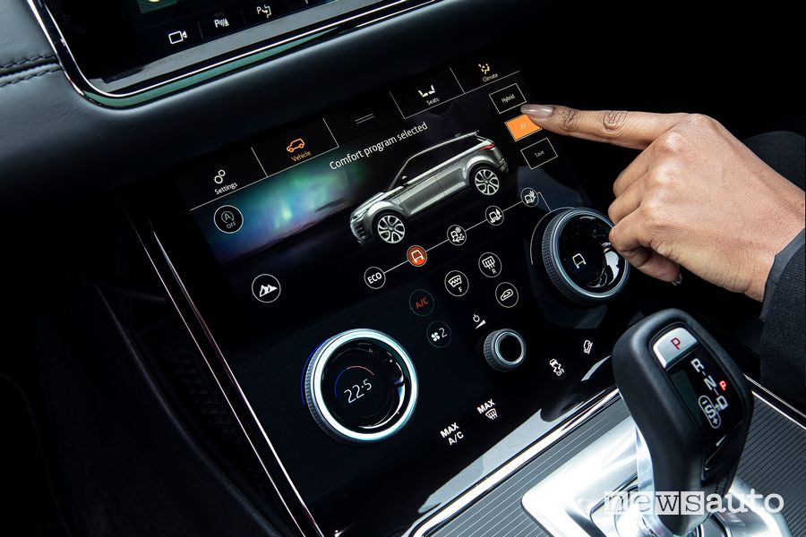 Modalità di guida Range Rover Evoque ibrido plug-in