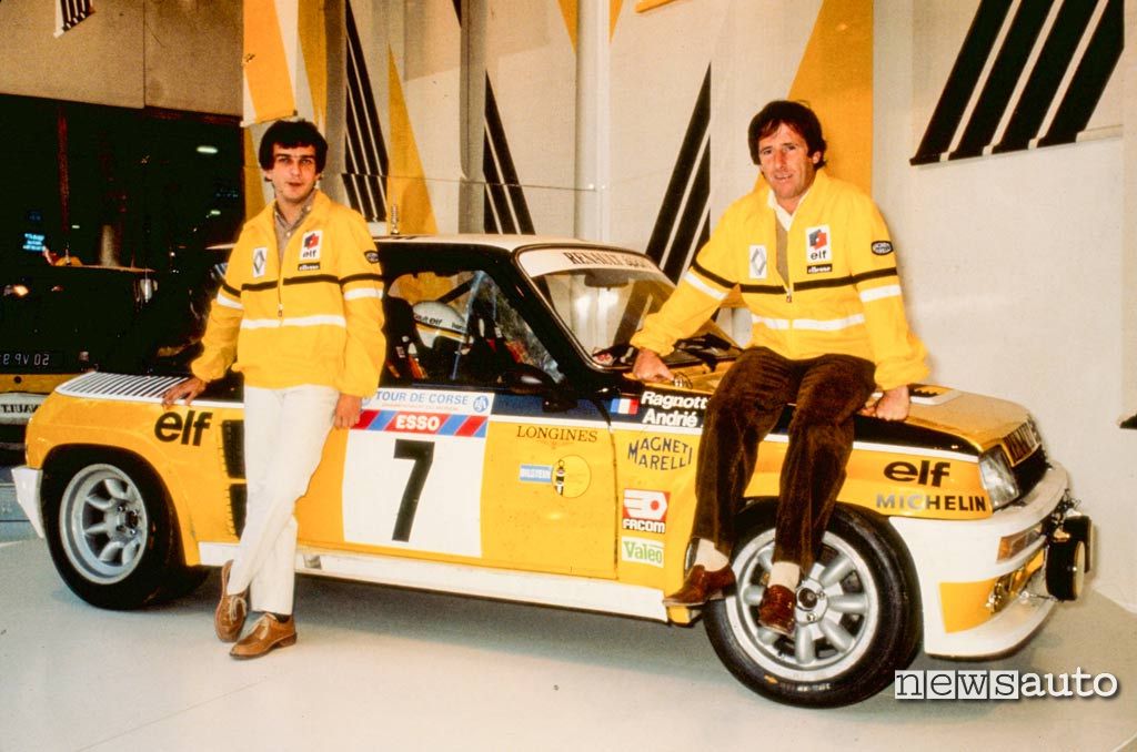 Renault 5 Turbo Tour de Corse con l'equipaggio Ragnotti Andriè
