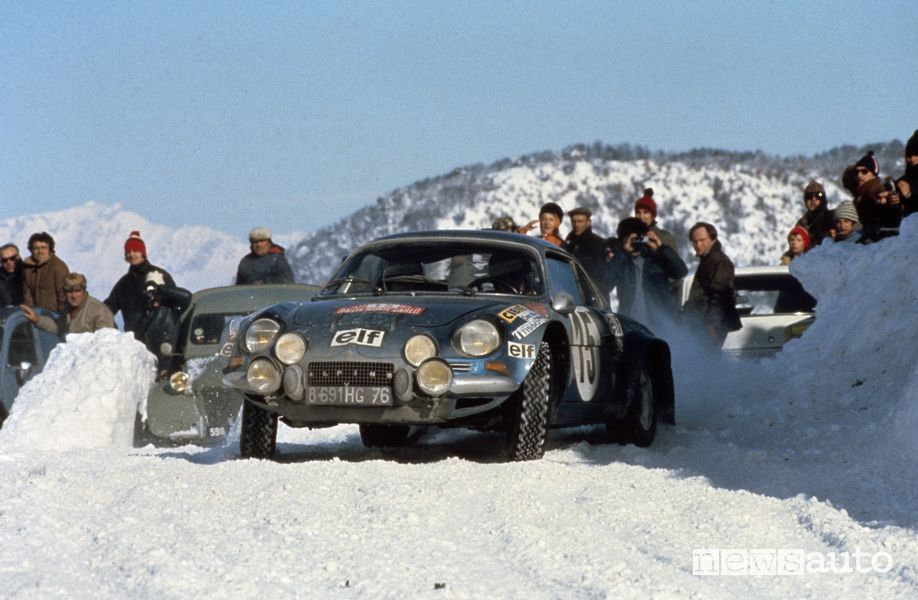 Alpine A110 al Rally di Montecarlo del 1973