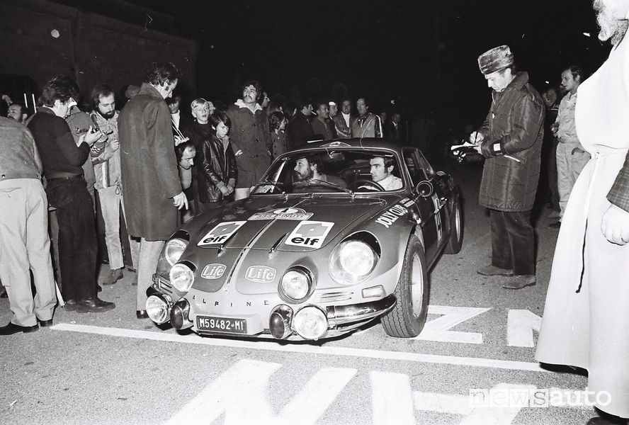 Alpine A110 rally al Rally 333 Minuti del 1971
