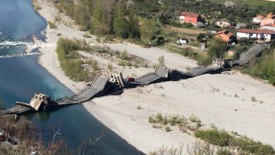 Ponte crollato ad Aulla
