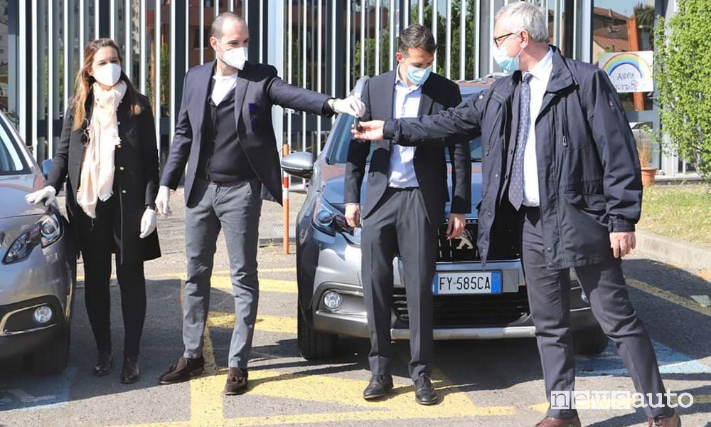 Peugeot 2008 donazioni all'AUSL di Piacenza