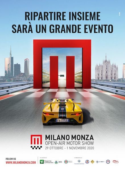 Locandina ufficiale Milano-Monza Open Air Motor Show 2020