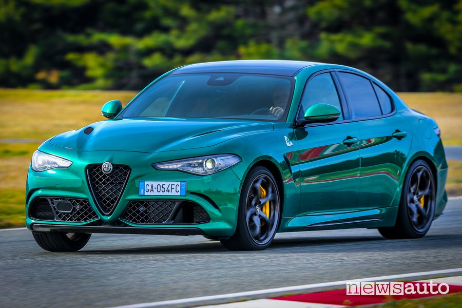 Alfa Romeo Giulia Quadrifoglio in pista