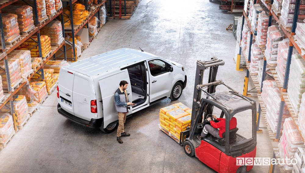 Porte laterali scorrevole di carico Citroën ë-Jumpy