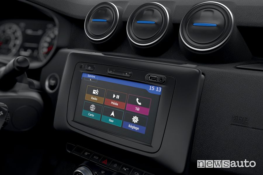 Touchscreen infotainment Dacia Duster Serie Speciale 15th Anniversary