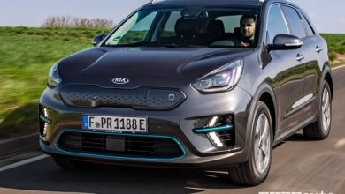 Vista anteriore Kia e-Niro elettrica
