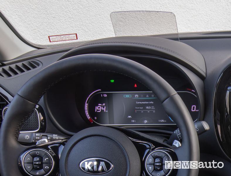 Cruscotto abitacolo Kia e-Soul elettrica EV