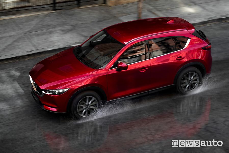 Tetto, vista dall'alto Mazda CX-5 2020 Soul Red Crystal