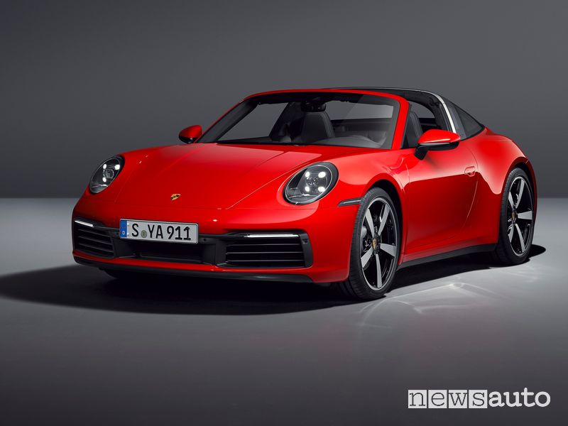 Vista anteriore Porsche 911 Targa 4