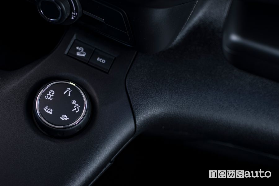 Comando Traction Control Select posto in abitacolo nel Toyota Proace City Van
