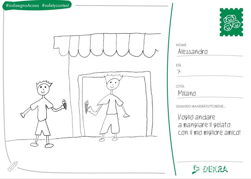 Concorso Dekra Italia IodisegnoAcasa bambini fino a 14 anni