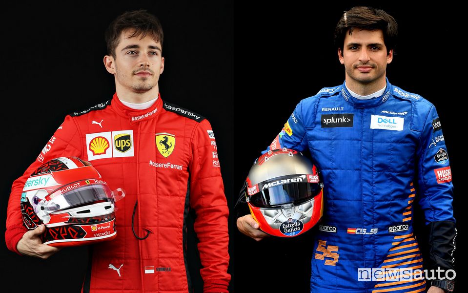 Charles Leclerc e Carlos Sainz jr. è la nuova coppia di piloti Ferrari 