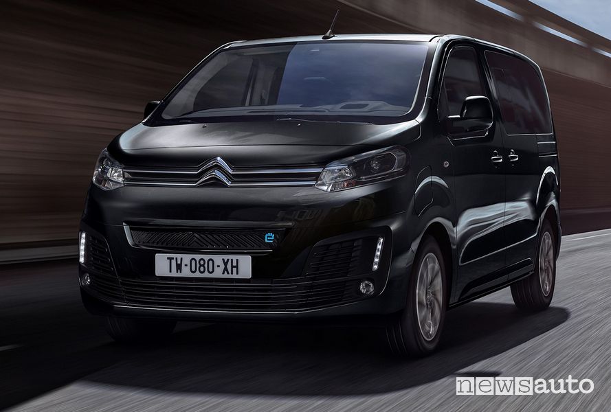 Vista anteriore Citroën ë-SpaceTourer
