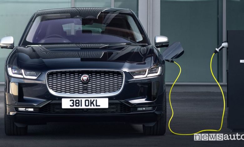Ricarica da colonnina pubblica Jaguar I-Pace 2021