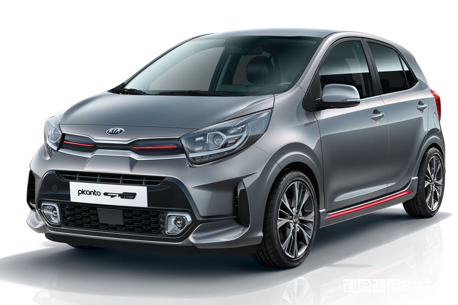 Vista di profilo nuova Kia Picanto GT Line