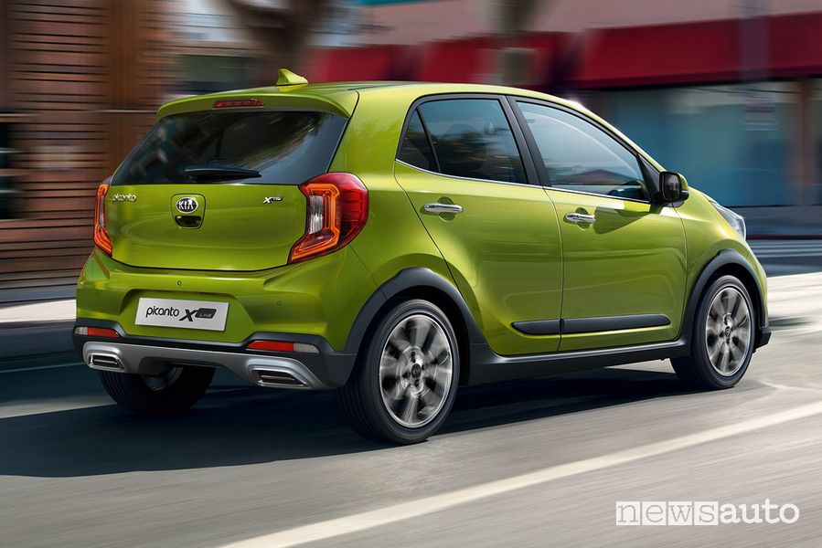 Vista posteriore nuova Kia Picanto X Line