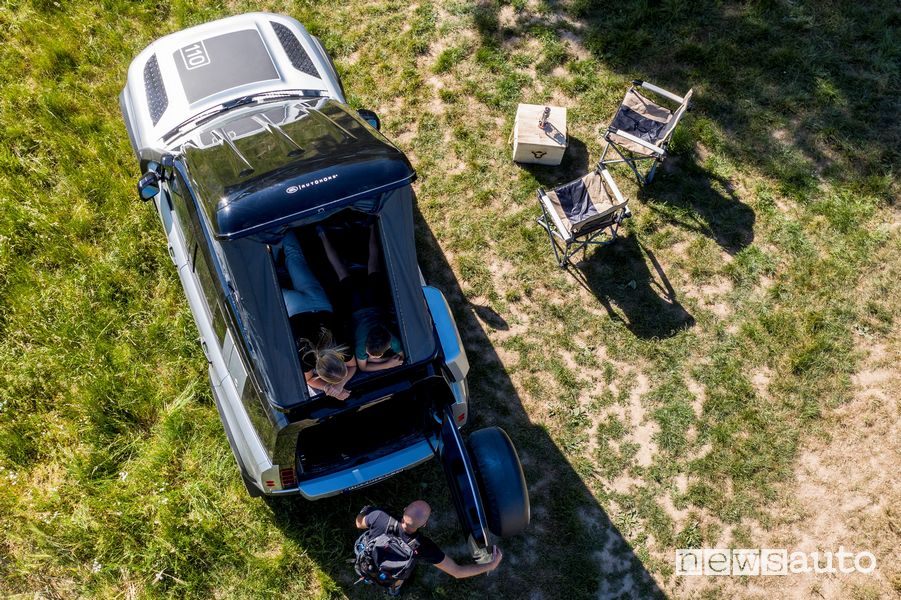 Tenda da tetto Autohome aperta Land Rover Defender 110