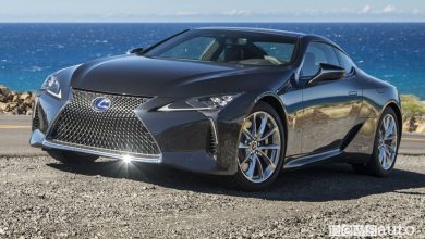 Vista di profilo Lexus LC 500h