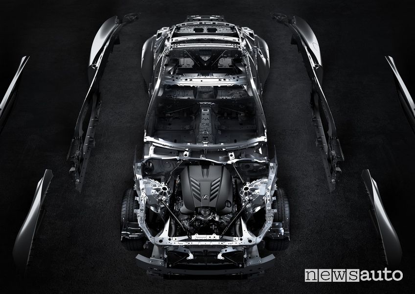 Schema tecnico Lexus LC Coupé 2021