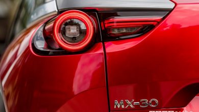 Faro posteriore a led Mazda MX-30 elettrica Soul Red Crystal