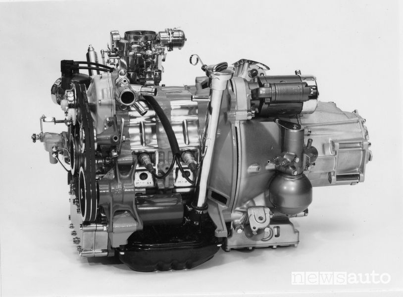 Motore e cambio della Citroën GS Birotor
