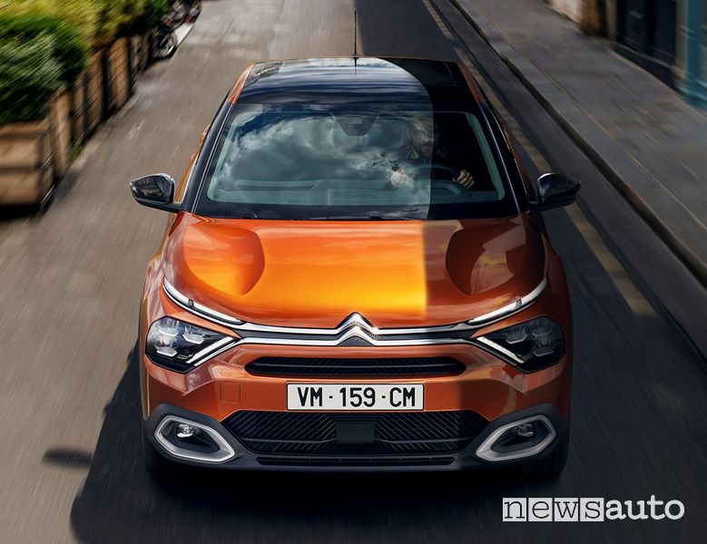 Vista anteriore nuova Citroën C4
