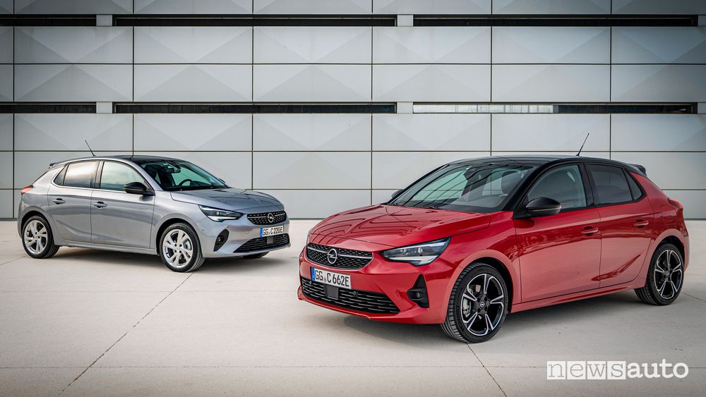 Opel Corsa-e elettrica GS Line ed Elegance
