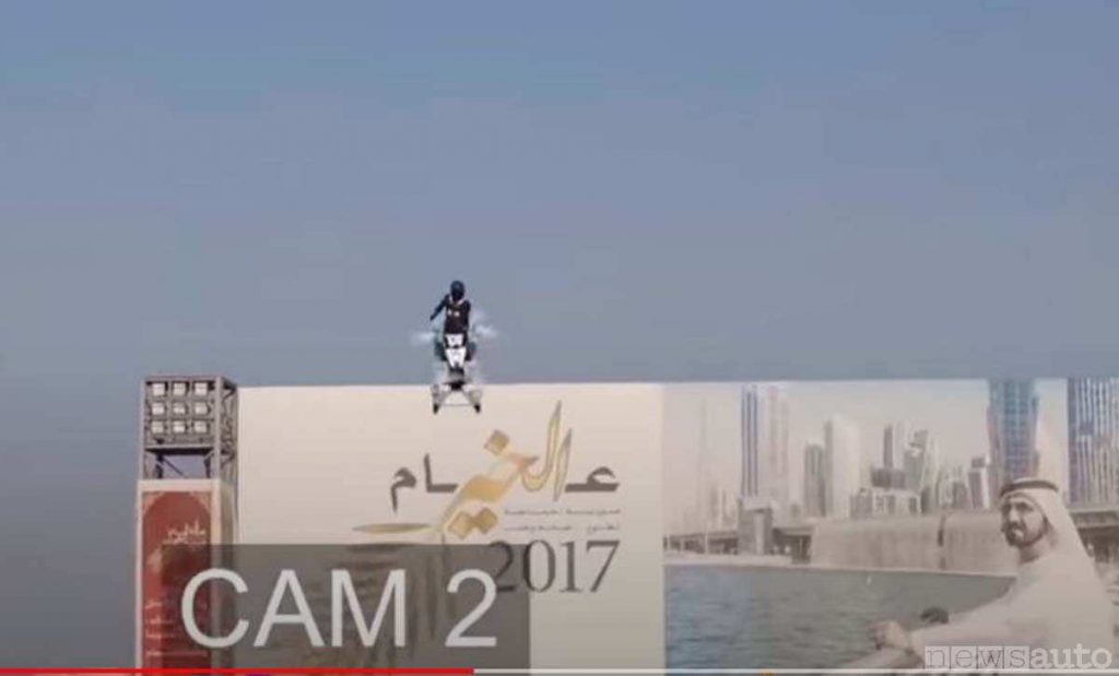 Il momento iniziale dell'avaria nel quale il drone inizia a segnalare problemi di stabilità,  perde quota ed il pilota nel perde anche il controllo