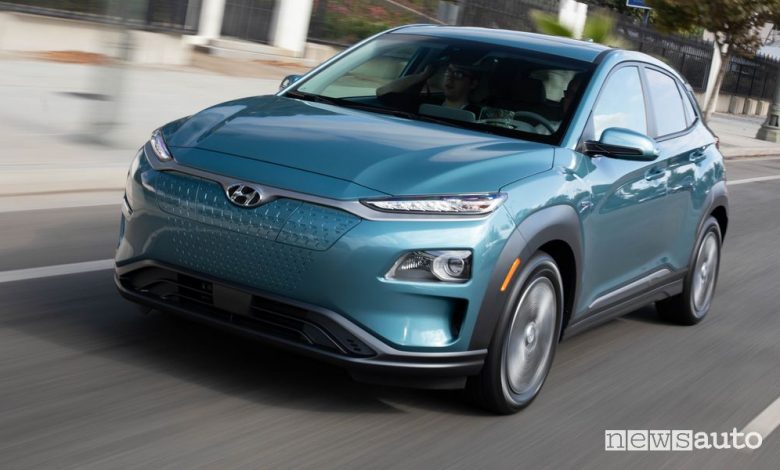Autonomia auto elettriche Hyundai Kona Electric
