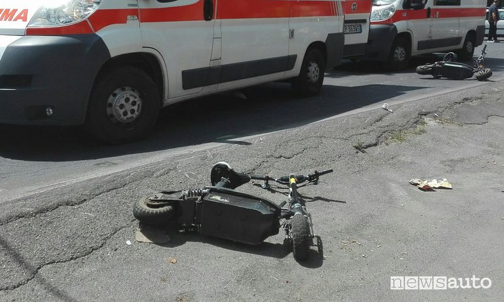 Incidenti mortale con un monopattino elettrico