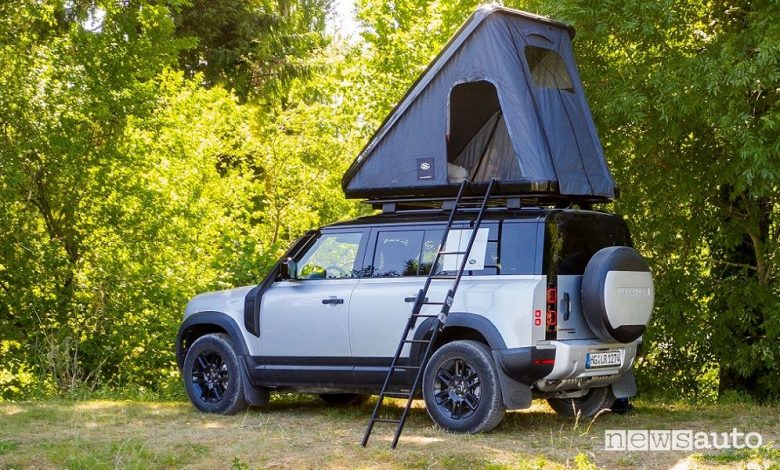Scaletta per la tenda da tetto Autohome Land Rover Defender 110