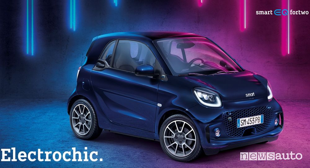 Smart fortwo EQ serie limitata parisblue