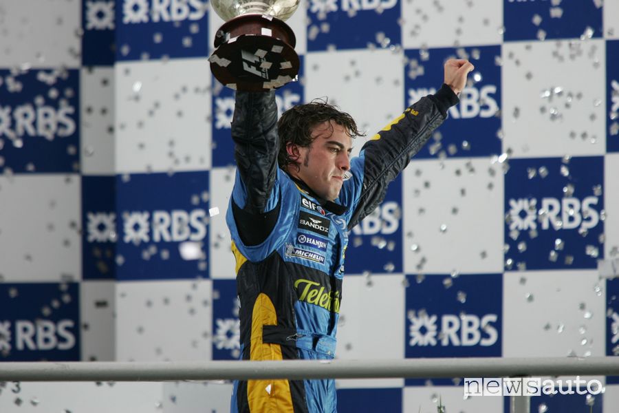 Fernando Alonso campione del mondo Renault