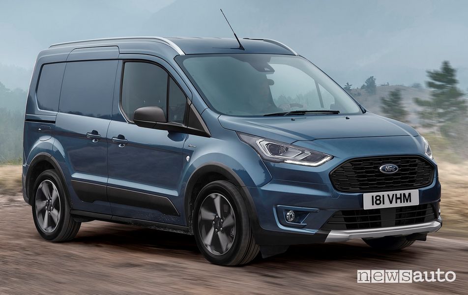 Vista di profilo Ford Transit Connect Active