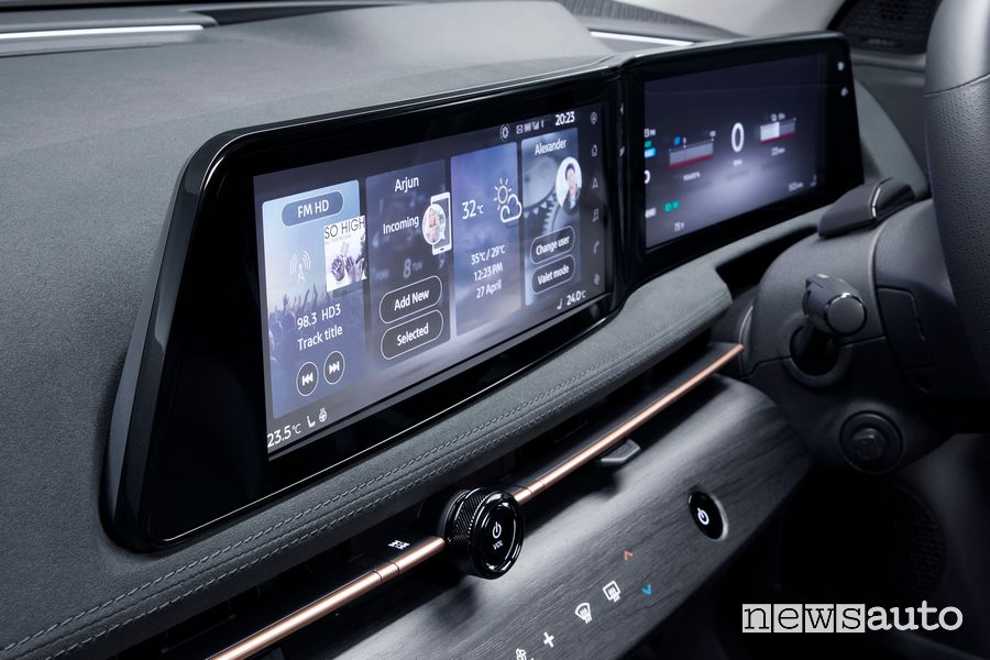 Display infotainment abitacolo Nissan Ariya