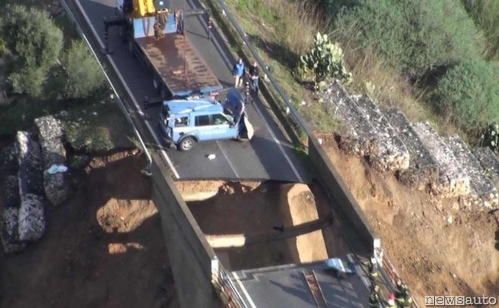 Crollo ponte in Sardegna a seguito di un alluvione nel 2013, è quello di Oloé
