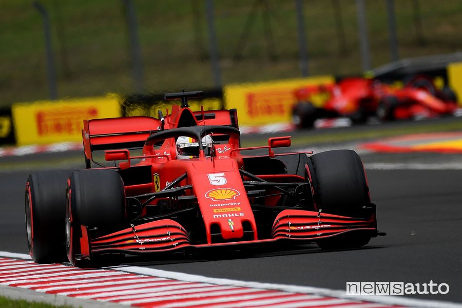 Ferrari Vettel qualifiche gp ungheria 2020 f1